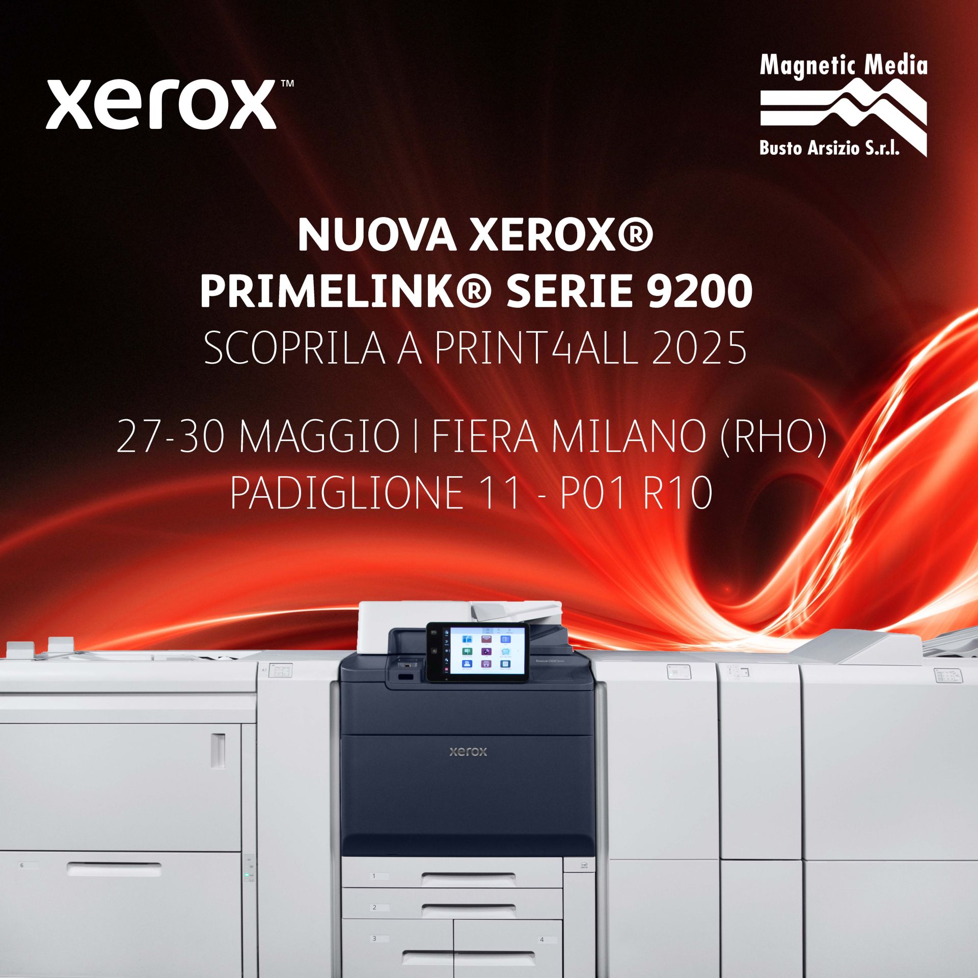 Prova la Primelink 9200 a Print4All con Magnetic Media